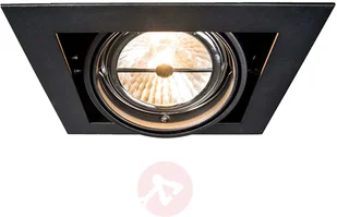 QAZQA Oprawa punktowa do wbudowania czarna AR111 regulowana - Oneon - Oprawy, klosze i abażury - miniaturka - grafika 2
