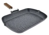 Patelnie - Patelnia grillowa JATA GP35 Szara - miniaturka - grafika 1