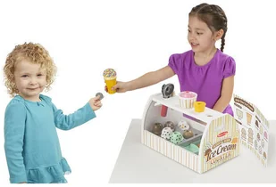 Melissa&Doug Drewniany Zestaw do Lodów Lodziarnia Melissa 19286 - Zabawki AGD - miniaturka - grafika 4
