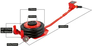 REDATS Podnośnik pneumatyczny poduszkowy bałwanek 3T LS-220 15-00-95 - Pozostałe narzędzia pneumatyczne - miniaturka - grafika 2