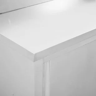 VidaXL Stół roboczy, przesuwne drzwi, 120x50x95 cm, stal nierdzewna 51051 VidaXL - Stoły gastronomiczne - miniaturka - grafika 2