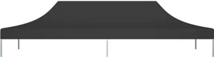 vidaXL Dach do namiotu imprezowego, 6 x 3 m, czarny, 270 g/m - Pawilony ogrodowe - miniaturka - grafika 4