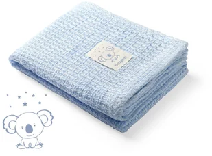 BabyOno 479/02 koc dzianinowy bambusowy niebieski - Koce i narzuty dla dzieci - miniaturka - grafika 2