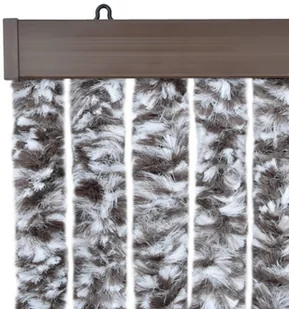 VidaXL Zasłona przeciwko owadom, brąz i beż, 100x220 cm, szenil 284278         VidaXL - Moskitiery - miniaturka - grafika 13