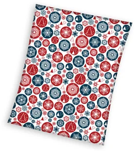 Carbotex Koc z Mikrofibry Świąteczny Płatki Śniegu 08473 - Koce - miniaturka - grafika 2