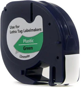 Dymo JetWorld Taśma D1 Czarny na Zielonym 12mm x 4m 91204 59425 S0721590 JWT-D59425N - Etykiety do drukarek - miniaturka - grafika 2