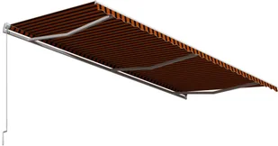 vidaXL Ręcznie zwijana markiza, 600 x 300 cm, pomarańczowo-brązowa vidaXL - Markizy - miniaturka - grafika 3