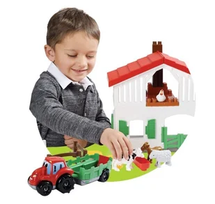Ecoiffier Farma ze Zwierzętami gospodarstwo Autka klocki 03032 - Klocki - miniaturka - grafika 2