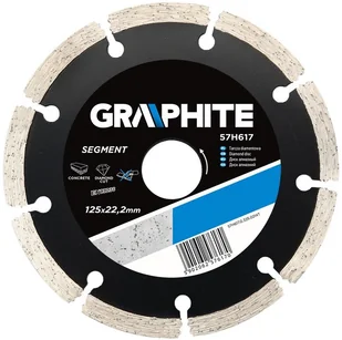Graphite tarcza tnąca segmentowa 125x22mm 57H617 - Tarcze do pił - miniaturka - grafika 4