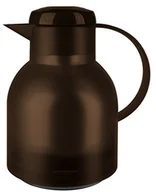 Dzbanki i imbryki - Emsa Samba 509820 dzbanek-termos, 1 litr, system szybkiego zamykania Quick Press, 100% szczelny, półprzezroczysty ciemnobrązowy 509820 - miniaturka - grafika 1
