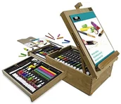 Pozostałe akcesoria dla plastyków - Royal Langnickel Royal i Lang Niklowo rea6000  zestaw sztaluga ze wszystkimi malme dien, 104-częściowy REA6000 - miniaturka - grafika 1