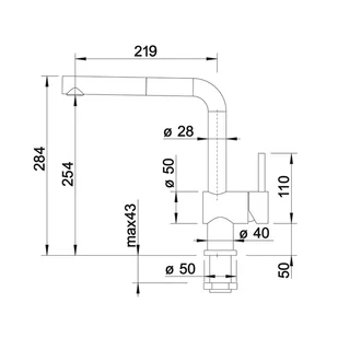 Blanco LINUS-S-F chrom 514023 - Baterie kuchenne - miniaturka - grafika 3