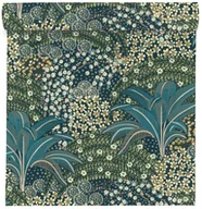 Tapety - Rasch Tapeta Liście 464900 zielona winylowa na flizelinie - miniaturka - grafika 1