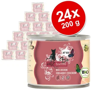 Catz Finefood bio, 24 x 200 g - No.507 Biowołowina - Mokra karma dla kotów - miniaturka - grafika 2