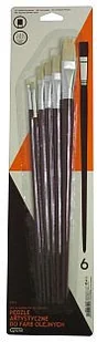 Grand Pędzle artystyczne GRAND płaskie duże (685 B) 6-szt PD68GR - Pędzle - miniaturka - grafika 2