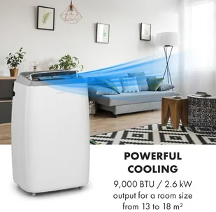 Klarstein Iceblock Prosmart 9, klimatyzator 3 w 1, 9000 BTU, sterowanie przy użyciu aplikacji, biały ACO16-IceblckPrsma9W - Klimatyzatory - miniaturka - grafika 3