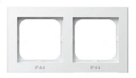 Klawisze i ramki - Ospel Sonata biały ramka IP44 RH-2R/00 RH-2R/00 - miniaturka - grafika 1