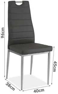 Signal Krzesło H-260 red H-260 RD - Krzesła - miniaturka - grafika 7