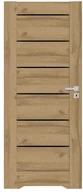 Drzwi wewnętrzne - Drzwi z podcięciem Toreno 70 lewe dąb grandson z czarnymi szybkami RBEWHF000030KF - miniaturka - grafika 1