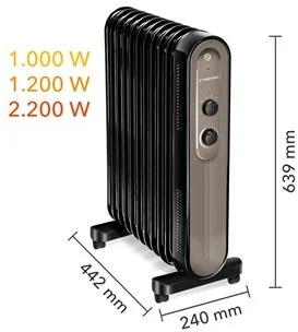 TROTEC Grzejnik olejowy TRH 24 E - Ogrzewanie przenośne - miniaturka - grafika 2