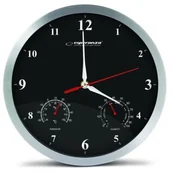 Zegary - Esperanza ZEGAR śCIENNY WASHINGTON CZARNY EHC008K - miniaturka - grafika 1