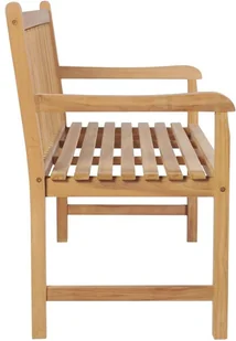 vidaXL Ławka ogrodowa z szarą poduszką, 175 cm, lite drewno tekowe 3062800 - Ławki ogrodowe - miniaturka - grafika 5