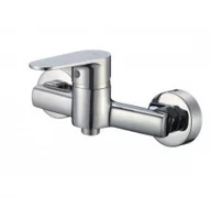 Baterie wannowe i prysznicowe - Hydroland Bateria natryskowa ścienna bez natrysku Nero produkcji B647.BN - miniaturka - grafika 1