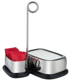 Alessi zestaw z zamkiem akcesoria do herbaty i kawy, żywicy melaminowej, stal nierdzewna 18/10, nierdzewna, 19 x 17.5 x 23 cm VS07 1 - Akcesoria i części AGD - miniaturka - grafika 2