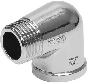 Tycner Kolano wkrętno-nakrętne 1/2 chrom - Akcesoria hydrauliczne - miniaturka - grafika 2