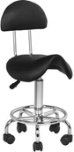Krzesła i taborety kosmetyczne - ACTIVESHOP TABORET KOSMETYCZNY 6001 CZARNY - miniaturka - grafika 1