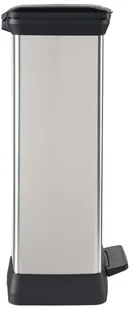 Curver Kosz na śmieci Deco z pedałem, 50 L, srebrny, 02162-582-25 Keter - Kosze na śmieci - miniaturka - grafika 3