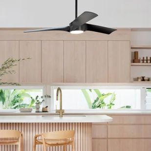 Beacon Lighting Wentylator sufitowy LED Line, czarny - Wentylatory sufitowe - miniaturka - grafika 3