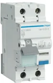 Wyłączniki światła i elektryczne - Hager Wyłącznik różnicowoprądowy z członem nadprądowym ADC910D 10A B 30mA AC 2pol ADC910D - miniaturka - grafika 1