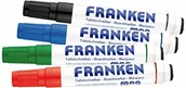 Magnesy - Franken Franken GmbH Z1703 Kombi Marker Mag Write (magnes i wycieraczka) 4 sztuki, różne kolory Z1703 - miniaturka - grafika 1