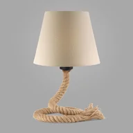 Lampy stojące - Euluna Lampa stołowa Mauli z liny i tkaniny - miniaturka - grafika 1