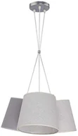 Lampy sufitowe - Duolla Żyrandol na drucie ROSSA 3xE27/40W/230V szary - miniaturka - grafika 1