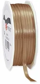 Pasmanteria - Unbekannt C.E. Pattberg satyna w kolorze taupe, 50 m wstążka satynowa do pakowania prezentów, szerokość 6 mm, taśma do prezentów do dekoracji i majsterkowania, taśma dekoracyjna na prezenty, na każdą okazję 7180650-036 - miniaturka - grafika 1