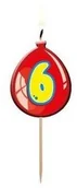 Urodziny dla dorosłych - FOL Świeczki cyferki 6 1 szt F65476 - miniaturka - grafika 1