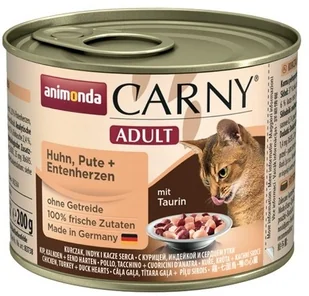 Animonda Carny Carny Adult Kurczak + Indyk + Kacze serca puszka 200g MS_15765 - Mokra karma dla kotów - miniaturka - grafika 2