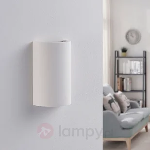 Gipsowy kinkiet LED Jenke, efektowne światło - Lampy ścienne - miniaturka - grafika 2