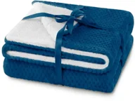 Koce - Amelia Home Koc 70x150 Shleepy gruby dwustronny niebieski AH/SHLE/IND/70 - miniaturka - grafika 1