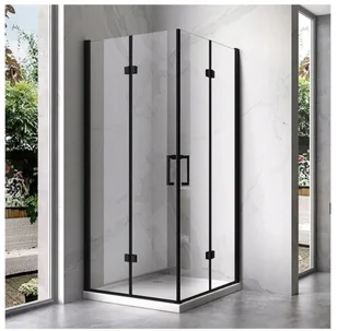 231 HYDAR KABINA PRYSZNICOWA 80x80 KZ08B BLACK SKŁADANA 6MM 23178210 78210-uniw - Kabiny prysznicowe - miniaturka - grafika 2