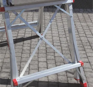 Faraone 996 99675038 Drabina magazynowa jezdna z wejściem jednostronnym wysokość robocza 3,10m) 75038-uniw - Drabiny - miniaturka - grafika 13