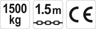 Yato WCIĄGNIK ŁAŃCUCHOWY-DŹWIGNIOWY 1,5 T ,WYSOKOŚĆ PODNOSZENIA 1,5 M YT-58964 YATO YT-58964 - Podnośniki - miniaturka - grafika 4