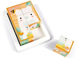 Janod Klocki drewniane puzzle 6w1 Pure 6 elementów J05158 729980 - Zabawki kreatywne - miniaturka - grafika 9