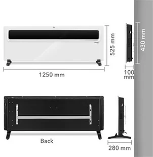 TROTEC Designerski konwektor TCH 2510 E - Nagrzewnice - miniaturka - grafika 2