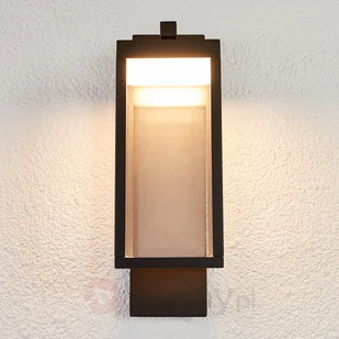 LAMPENWELT.COM Kinkiet zewnętrzny LED Ferdinand w formie lampionu - Lampy ogrodowe - miniaturka - grafika 3