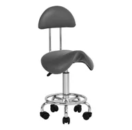 Krzesła i taborety kosmetyczne - ActiveShop TABORET KOSMETYCZNY 6001 SZARY 140918 - miniaturka - grafika 1