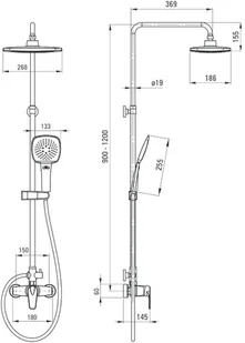 Deante PEONIA Zestaw natryskowy chrom NAC 01EM NAC01EM - Zestawy prysznicowe Deante PEONIA Zestaw natryskowy chrom NAC 01EM NAC01EM - Zestawy prysznicowe - miniaturka - grafika 6