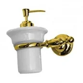 Mydelniczki i dozowniki mydła - Sapho PERLA dozownik mydła złoto PE1085 - miniaturka - grafika 1
